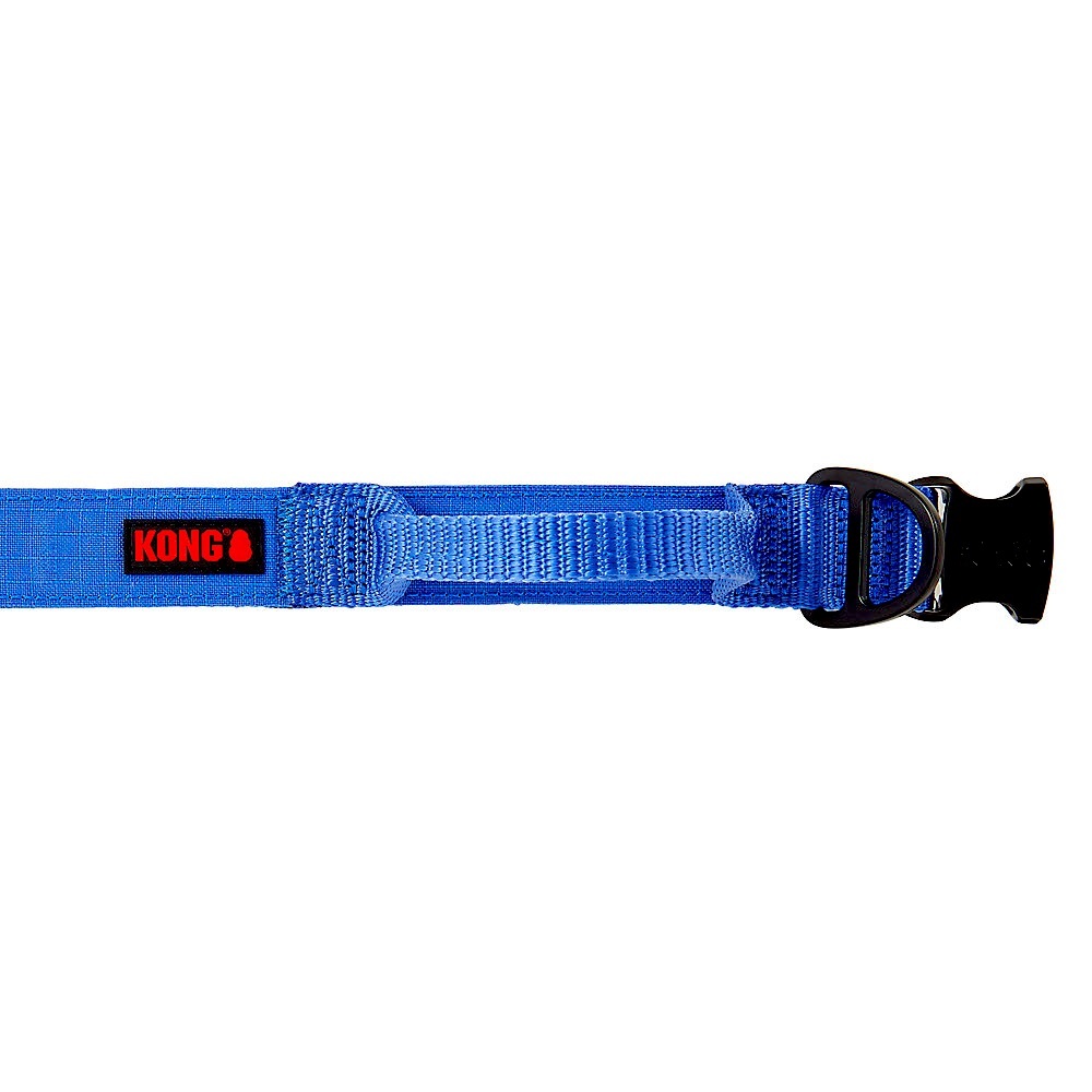 🐶 KONG® Blue M Handle Dog Collar Chew Resistant Ultra Durable Pet Pets Leash